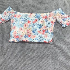 Floral crop top